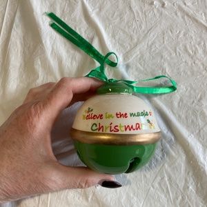 2014 Ceramic Jingle Bell Christmas Ornament New